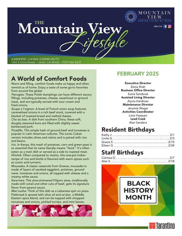 Assisted Living Current Newsletter