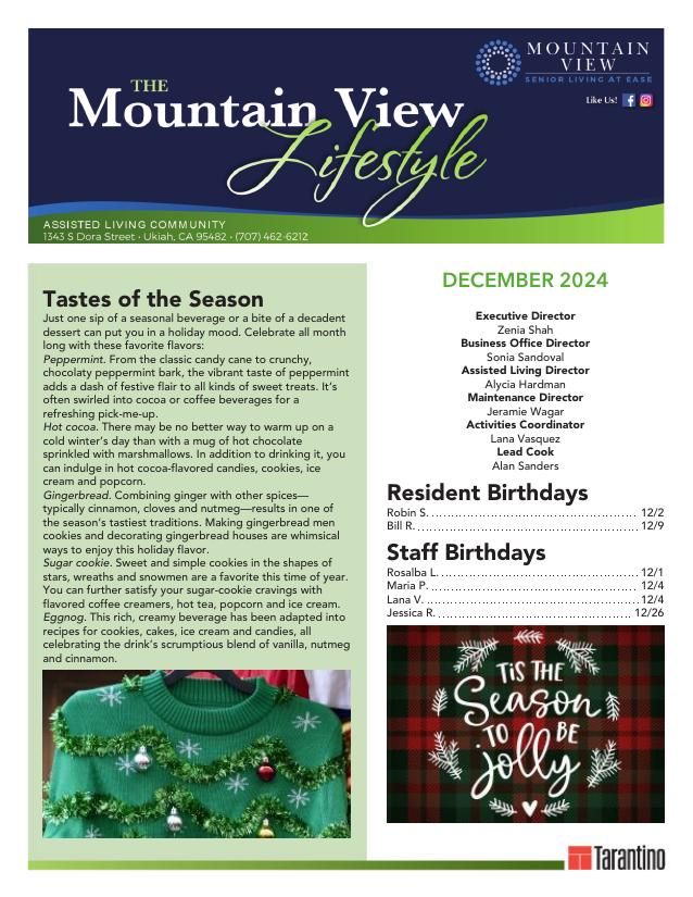 Assisted Living Current Newsletter